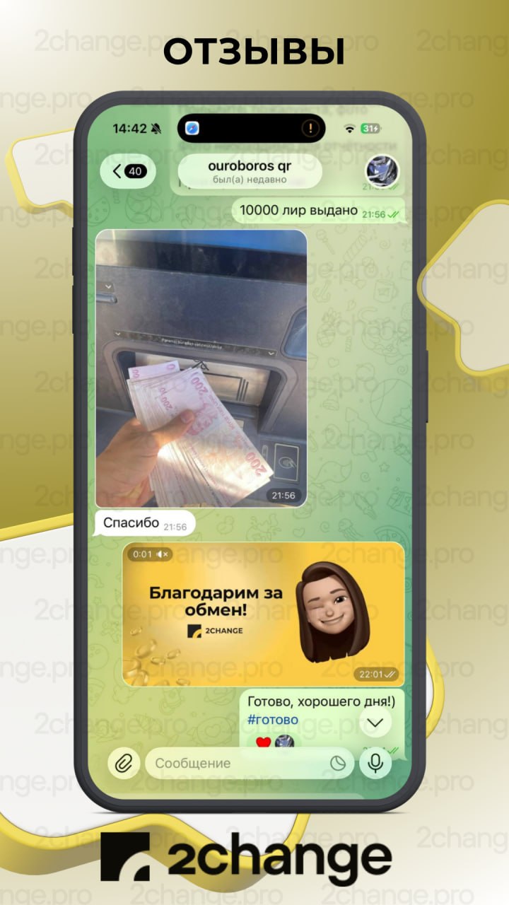 Отзыв клиента 2Change — ouroboros, Турция